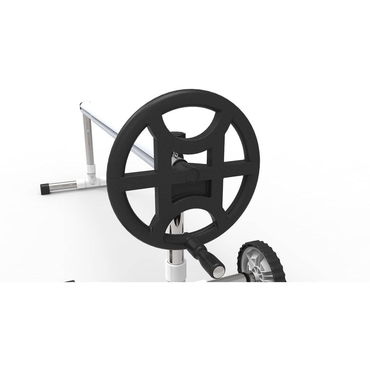 Habitat et Jardin Enrouleur télescopique pour piscine enterrée de 4.90 à 6.45 m