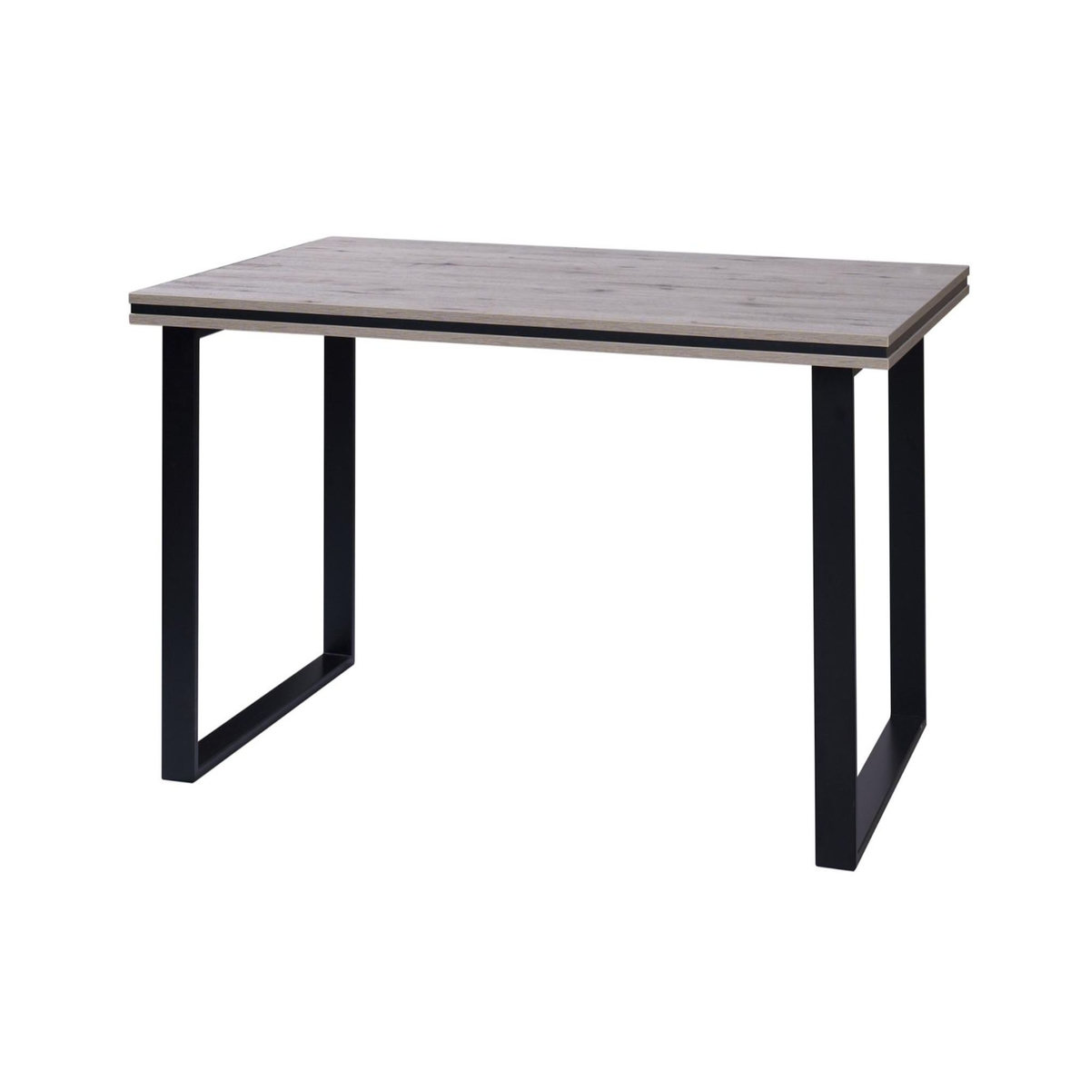 BEST MOBILIER Otis - table à manger - effet bois gris - 4 à 6 personnes