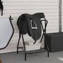 Voir la diapositive 3 : VIDAXL Porte selle pliable autoportant noir fer