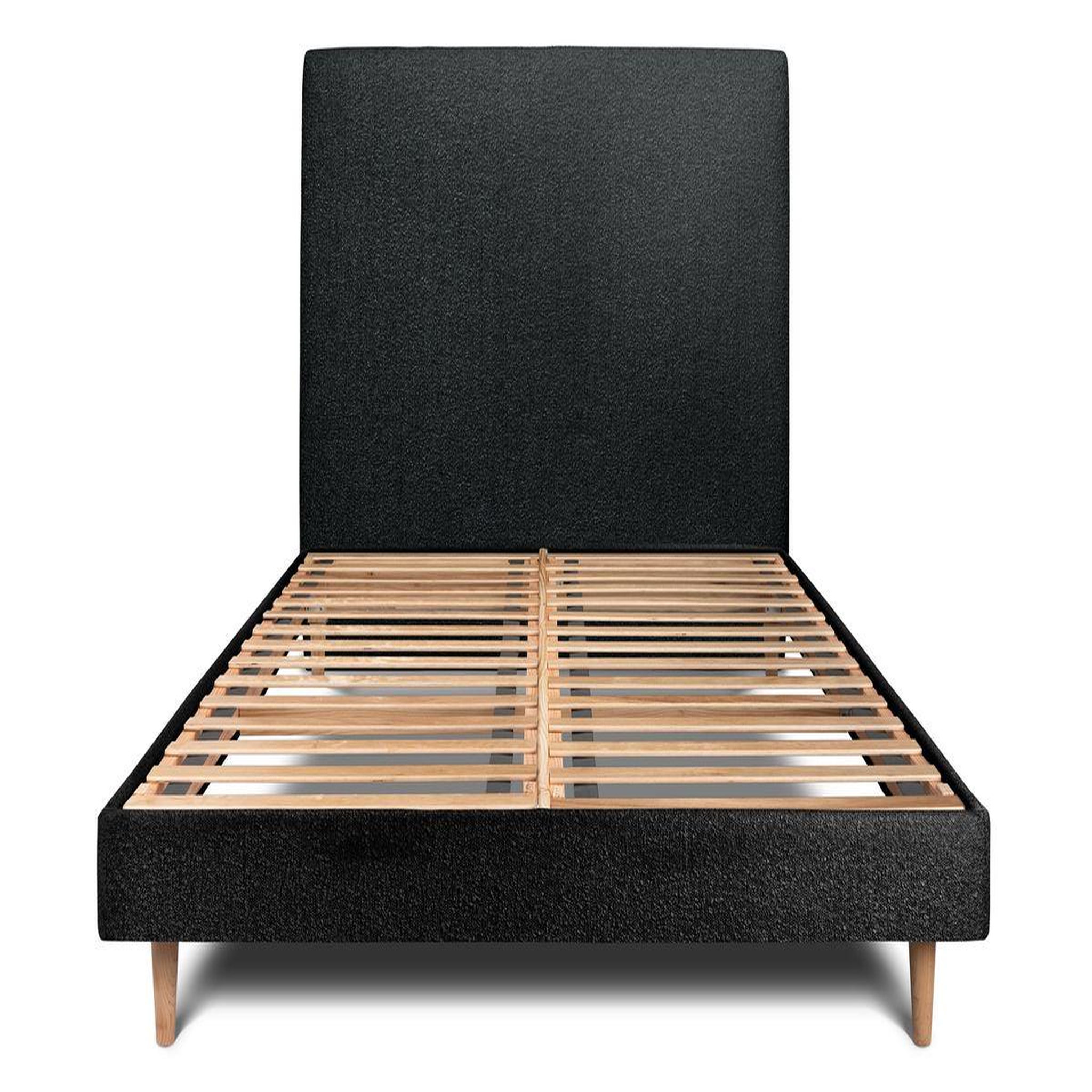 Voir la diapositive 1 : Sommeil de Plomb Lit avec tête de lit tapissier bouclette et sommier kit - Hauteur totale : 29cm