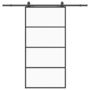 Voir la diapositive 2 : VIDAXL Porte coulissante kit de quincaillerie noir 102,5x205 cm