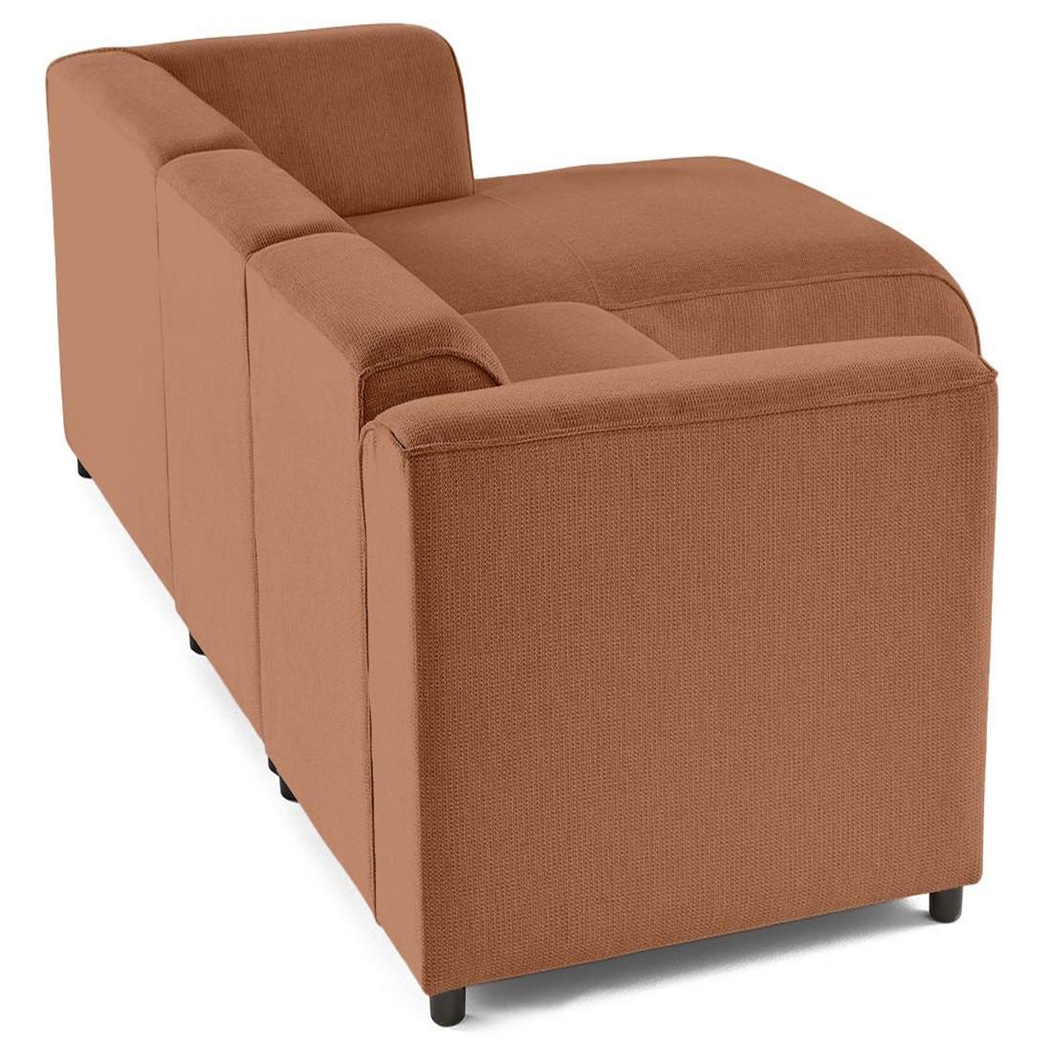 Voir la diapositive 6 : LISA DESIGN Suaro - canapé modulable d'angle droit 4 places en tissu texturé