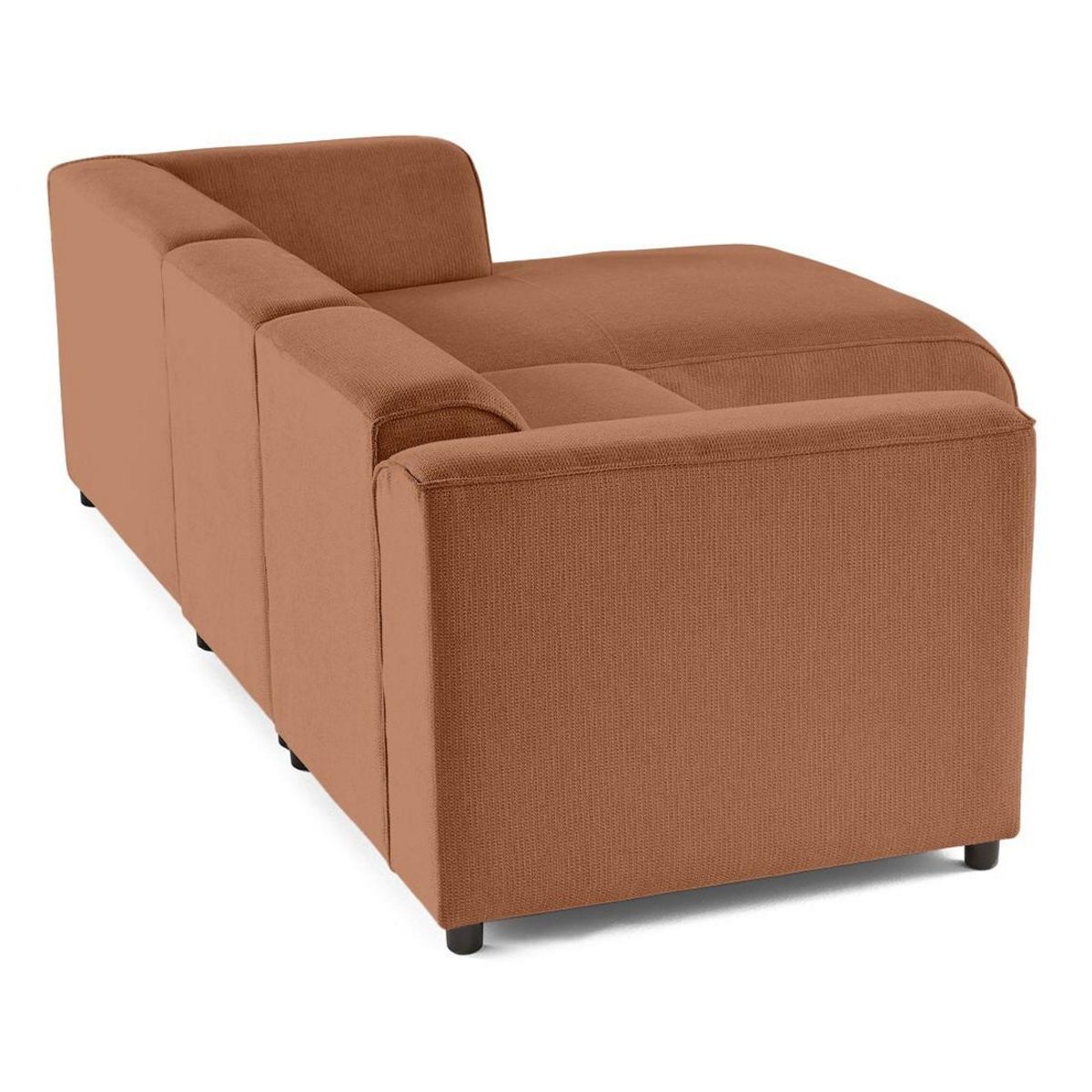 LISA DESIGN Suaro - canapé modulable d'angle droit 4 places en tissu texturé