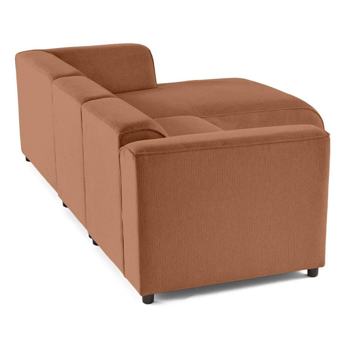 LISA DESIGN Suaro - canapé modulable d'angle droit 4 places en tissu texturé