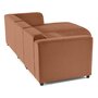 Voir la diapositive 6 : LISA DESIGN Suaro - canapé modulable d'angle droit 4 places en tissu texturé