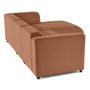 Voir la diapositive 6 : LISA DESIGN Suaro - canapé modulable d'angle droit 4 places en tissu texturé