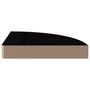 Voir la diapositive 4 : VIDAXL 323889 Floating Corner Shelf High Gloss Black 25x25x3,8 cm MDF