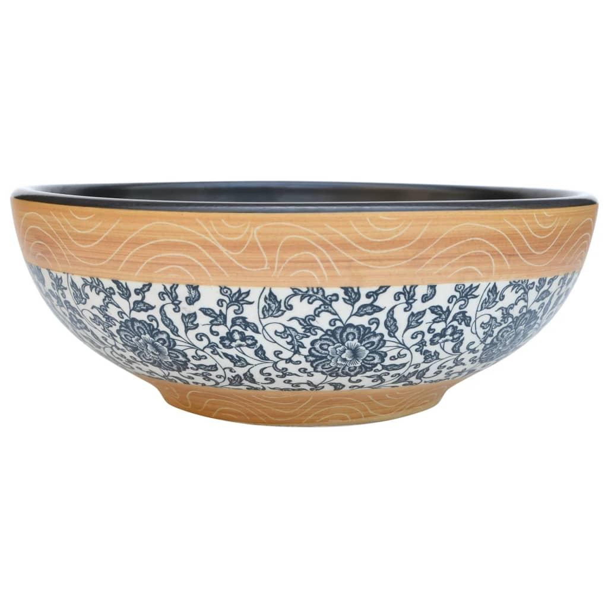 Voir la diapositive 2 : VIDAXL Vasque a poser multicolore rond Φ41x14 cm ceramique