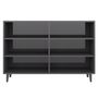 Voir la diapositive 4 : VIDAXL Buffet gris brillant 103,5x35x70 cm bois d'ingenierie