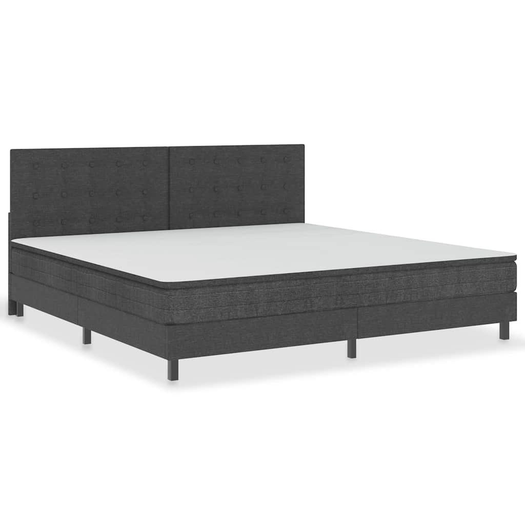 Voir la diapositive 3 : VIDAXL Tete de lit touffetee Gris fonce Tissu 200x200 cm