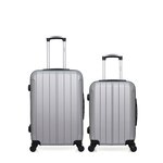 HERO HERO - Lot de 2 - Valise weekend et valise cabine FOGO. Coloris disponibles : Bleu, Gris