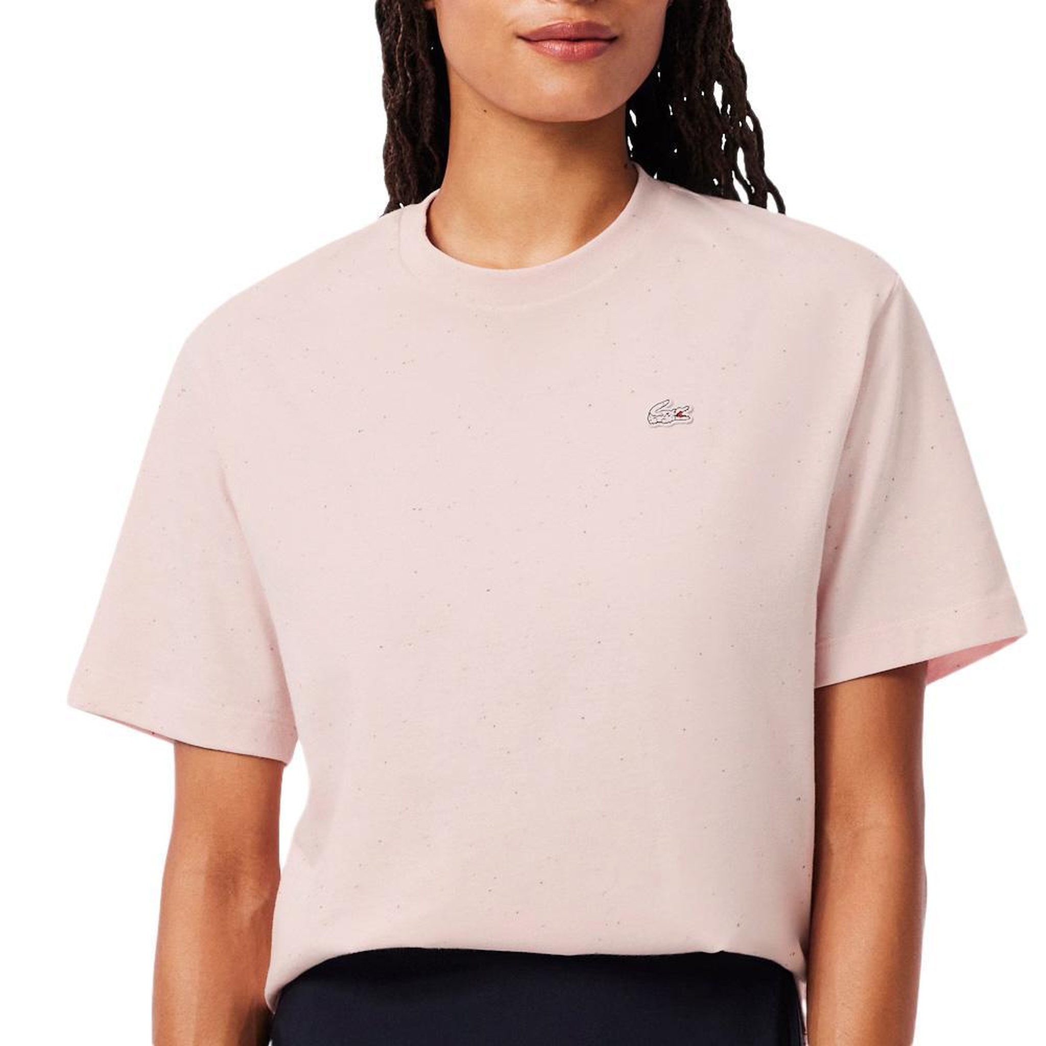 Voir la diapositive 1 : Lacoste T-Shirt Rose Femme Lacoste T-shirt Relaxed Fit