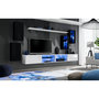 Voir la diapositive 2 : Paris Prix Ensemble Meuble TV Design  Switch XXV  280cm Noir & Blanc
