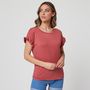 Voir la diapositive 1 : IN EXTENSO T-shirt manches courtes rose femme