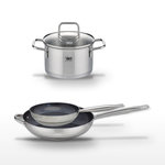 ELO Lot 2 Poêles 24/32cm Elo Profi Therm Platinum et Faitout 14cm