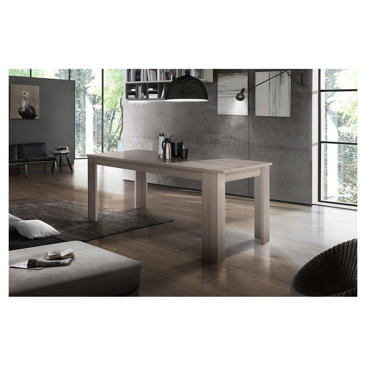 Table de séjour salle à manger extensible L140-190cm OSTUNI