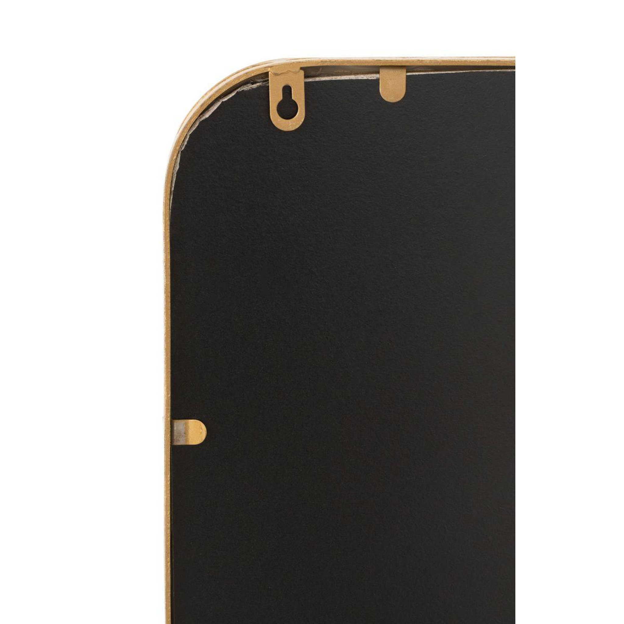 Voir la diapositive 3 : J-LINE Miroir mural en métal design  mona  119cm or