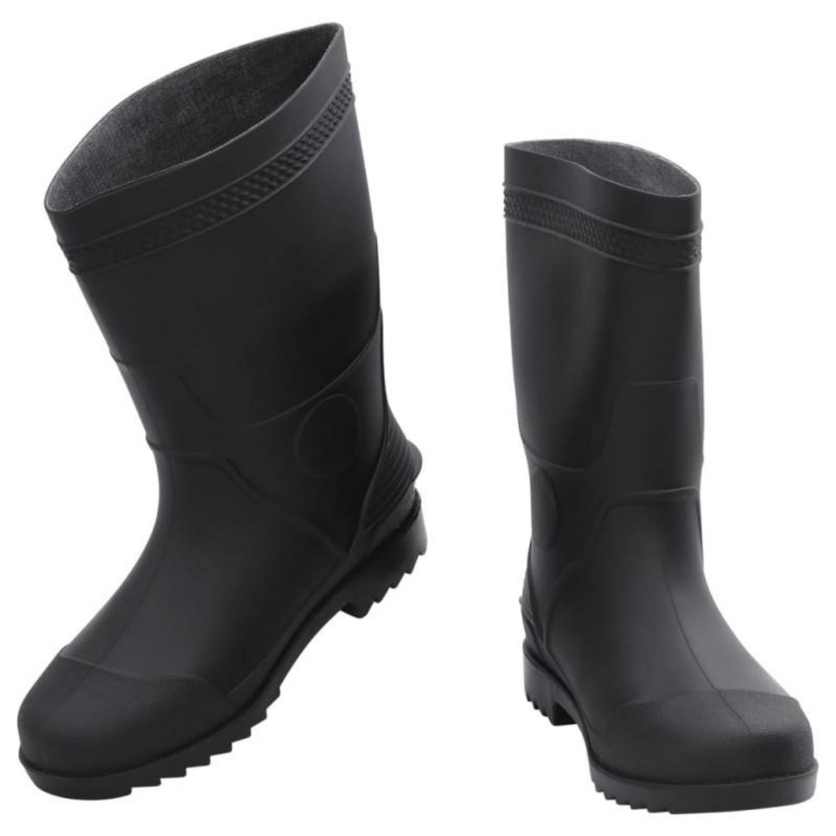 VIDAXL Bottes de pluie noir taille 41 PVC
