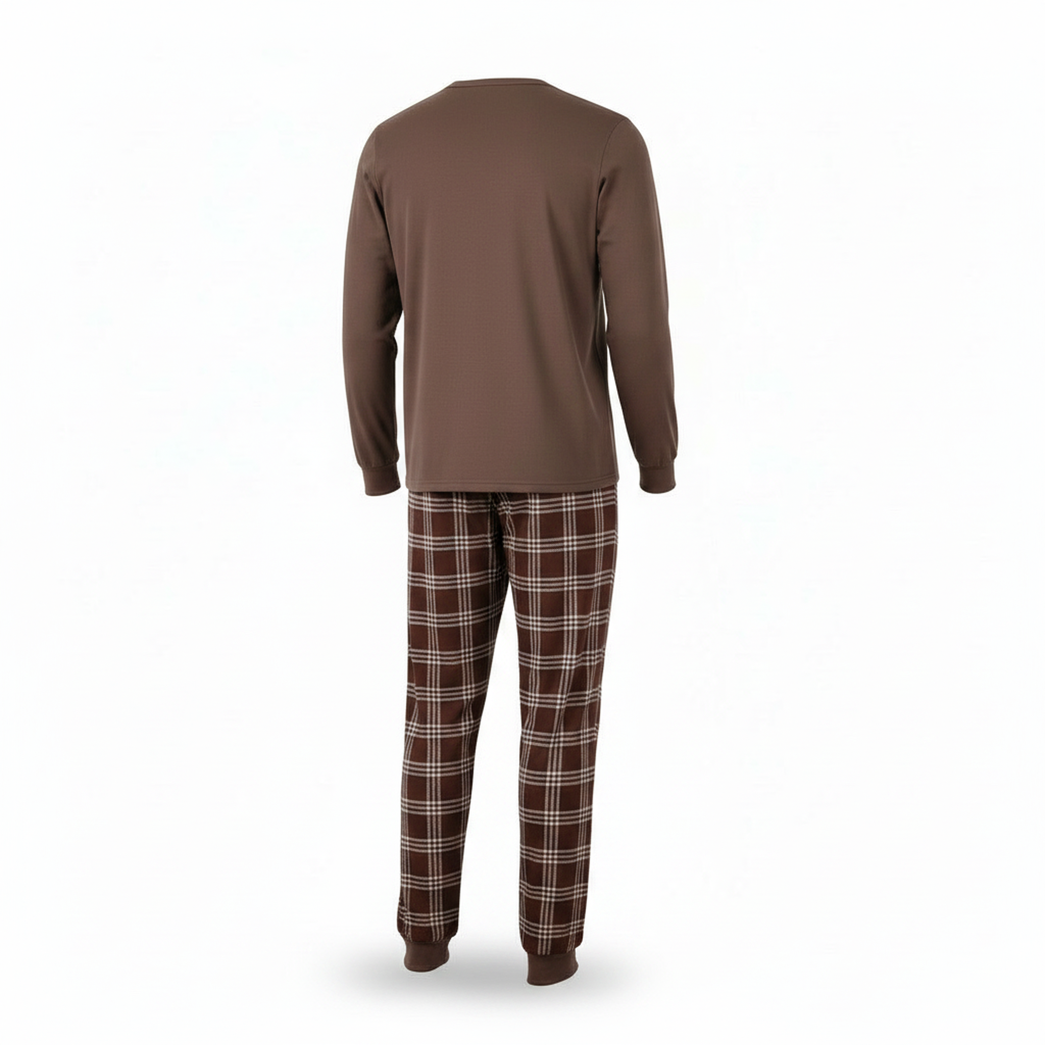 Voir la diapositive 3 : OZABI Ozabi ensemble pyjama homme doublé polaire broderie weekend vibes