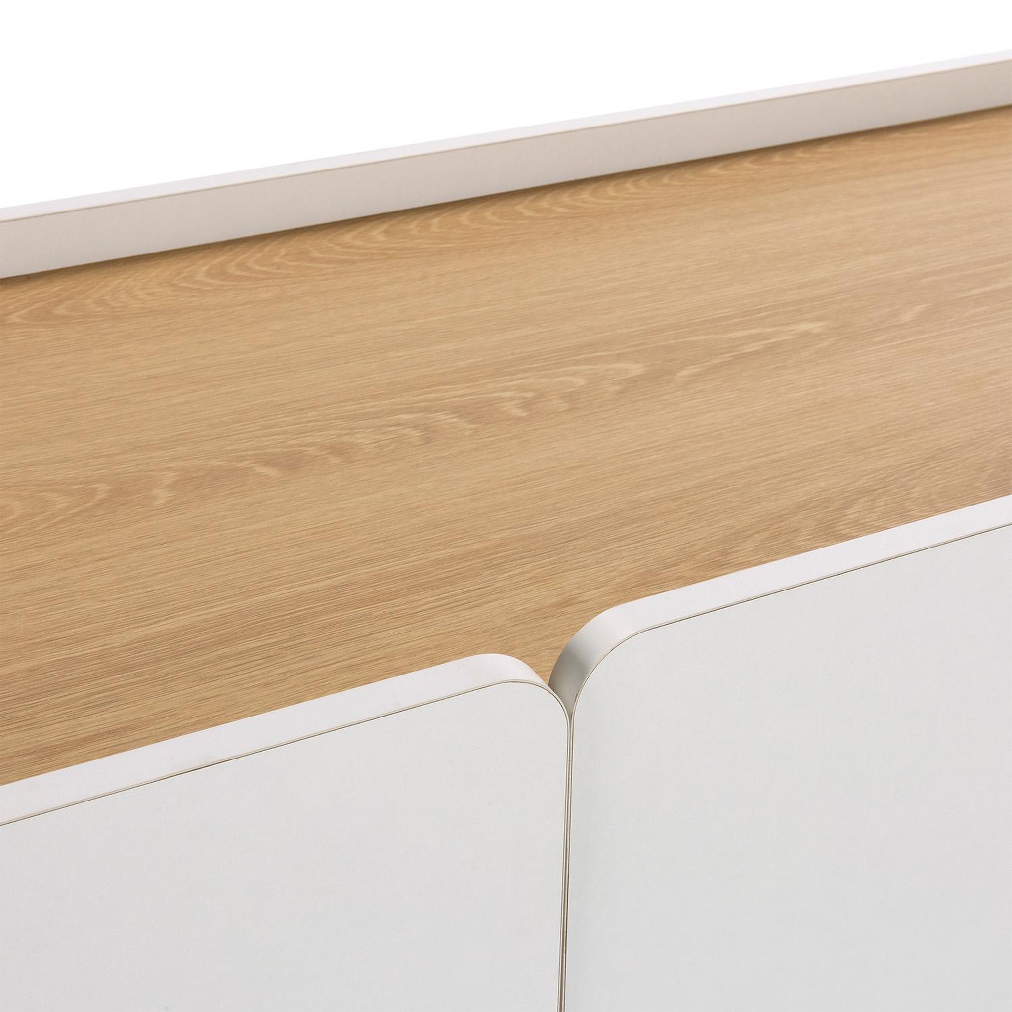 Voir la diapositive 5 : VS VENTA-STOCK Buffet Curva 3 portes couleur Blanc