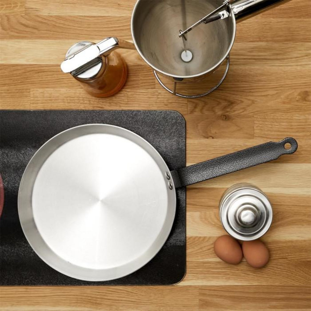 Paris Prix Crêpière en Aluminium  Tous feux  26cm Argent