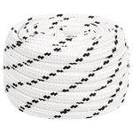 VIDAXL Corde de bateau tresse Blanc 20 mmx100 m Polyester
