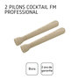 Voir la diapositive 4 : FM PROFESSIONAL Lot de 2 pilons cocktail en bois FM Professional