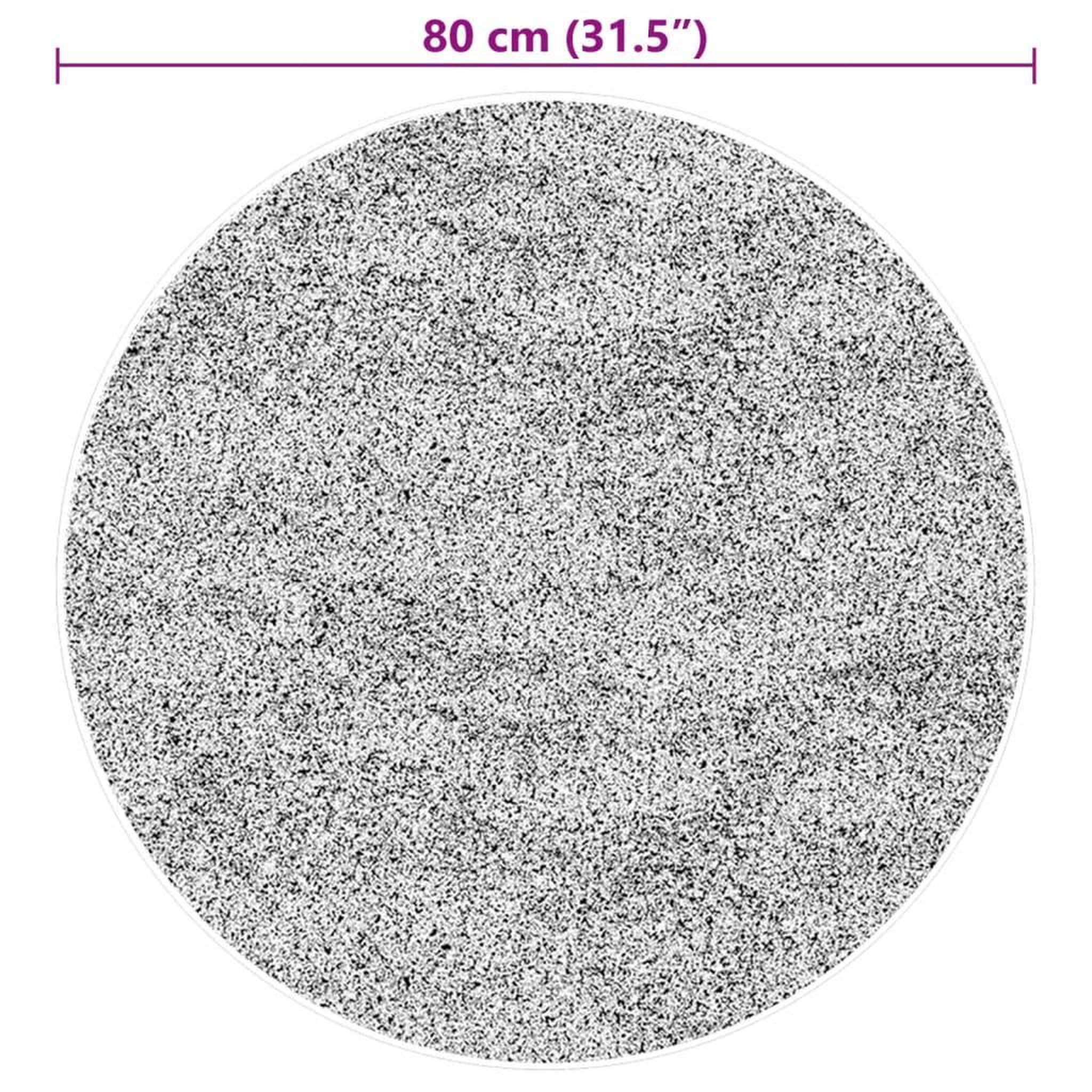 Voir la diapositive 6 : VIDAXL Tapis HUARTE a poils courts doux et lavable gris Ø 80 cm