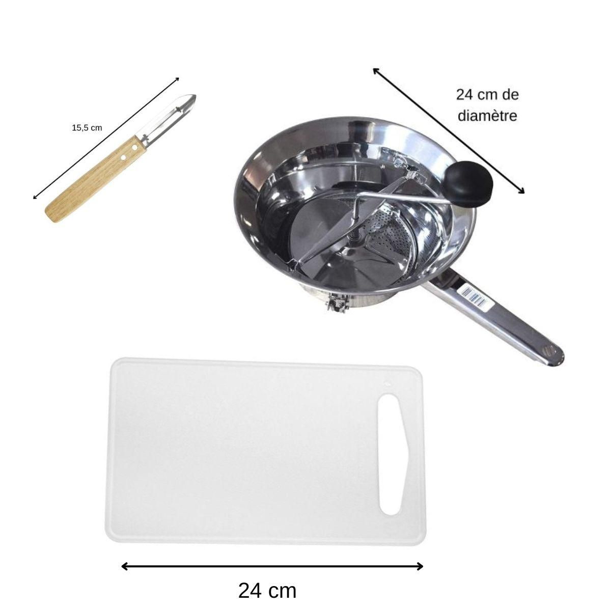 Fackelmann Ensemble d'accessoires pour préparation des légumes Fackelmann