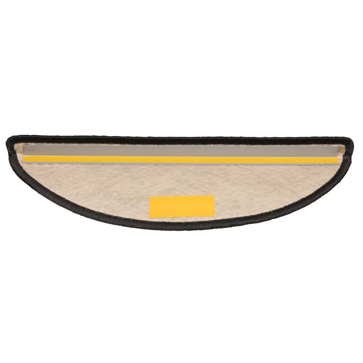 VIDAXL Tapis d'escalier autocollants 30 pcs 56x17x3 cm anthracite