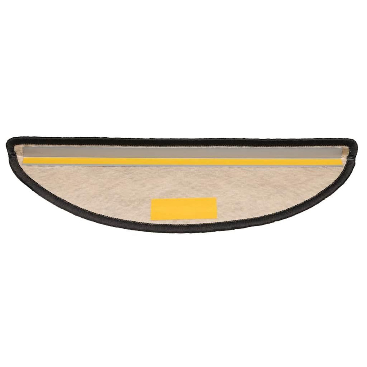 VIDAXL Tapis d'escalier autocollants 30 pcs 56x17x3 cm anthracite