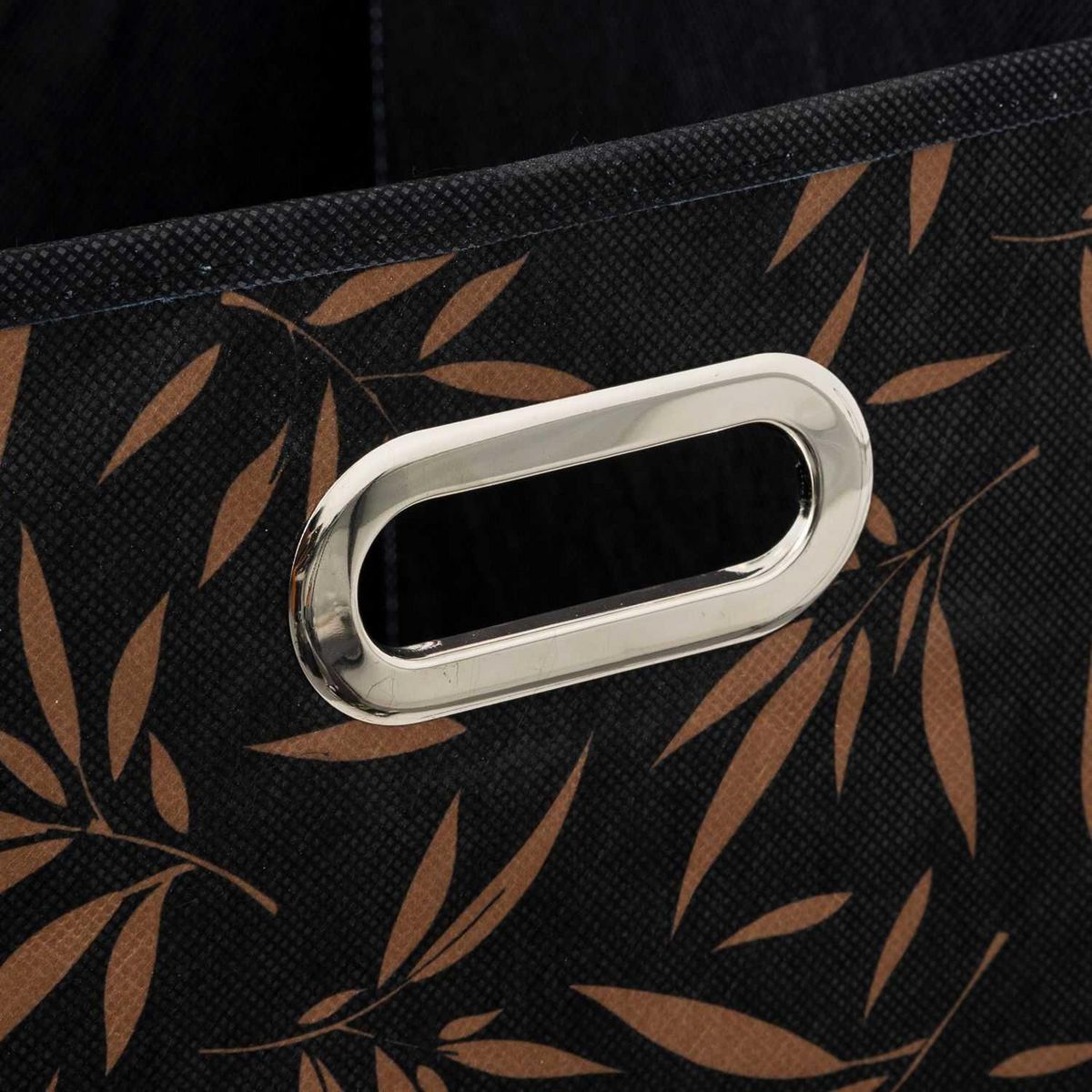 FIVE Lot de 6 boites de rangement en tissu Casual - 31x31x31cm - Noir