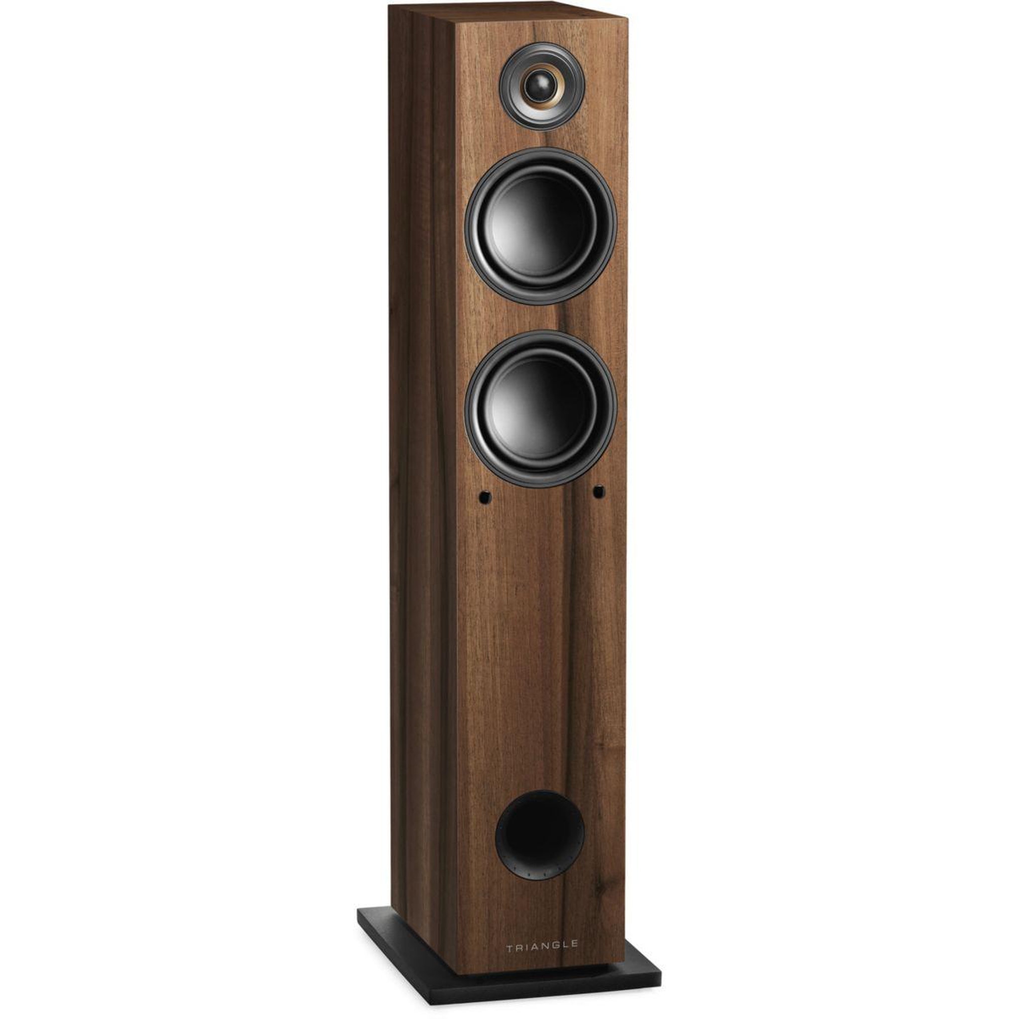 Voir la diapositive 2 : Triangle Enceinte colonne ELARA LN05A Chataignier x2