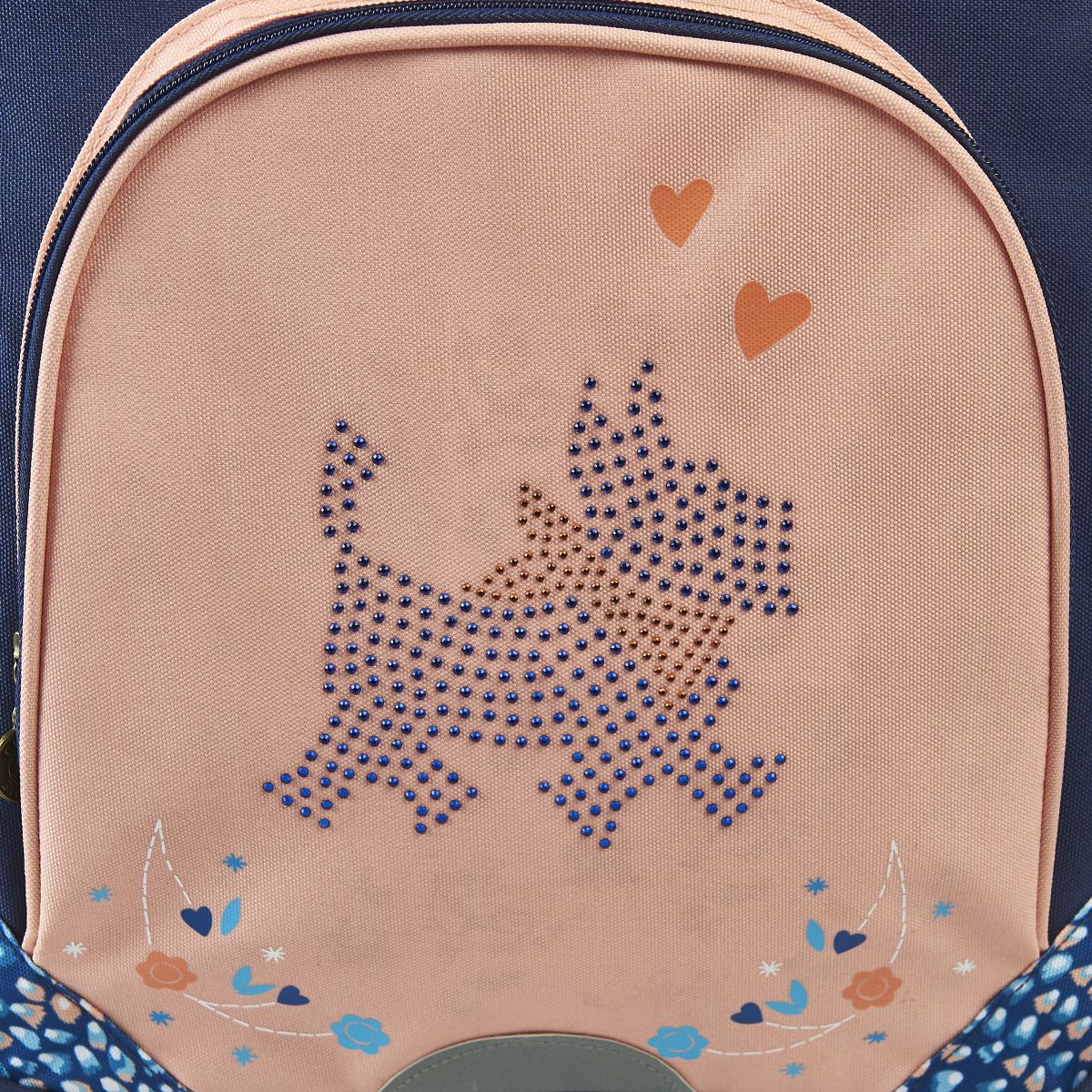 CHIPIE Sac à dos à roulettes rose et bleu