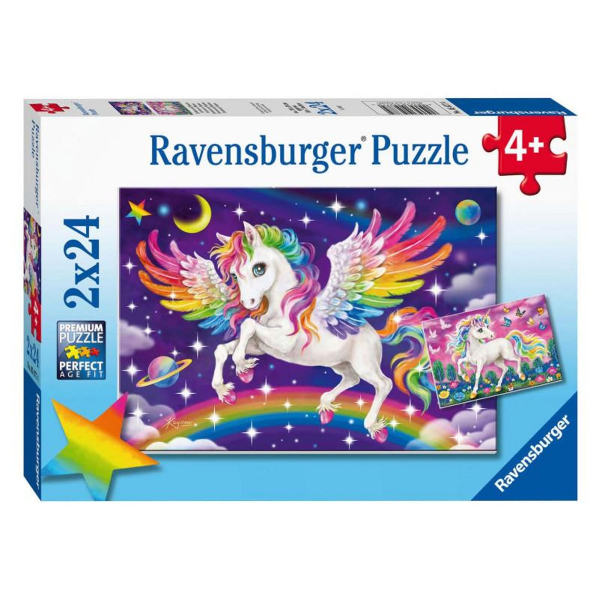 RAVENSBURGER Ravensburger Puzzle Unicorn and Pegasus, 2x24st. 56774