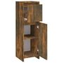Voir la diapositive 5 : VIDAXL Armoire de bain Chene fume 30x30x95 cm Bois d'ingenierie