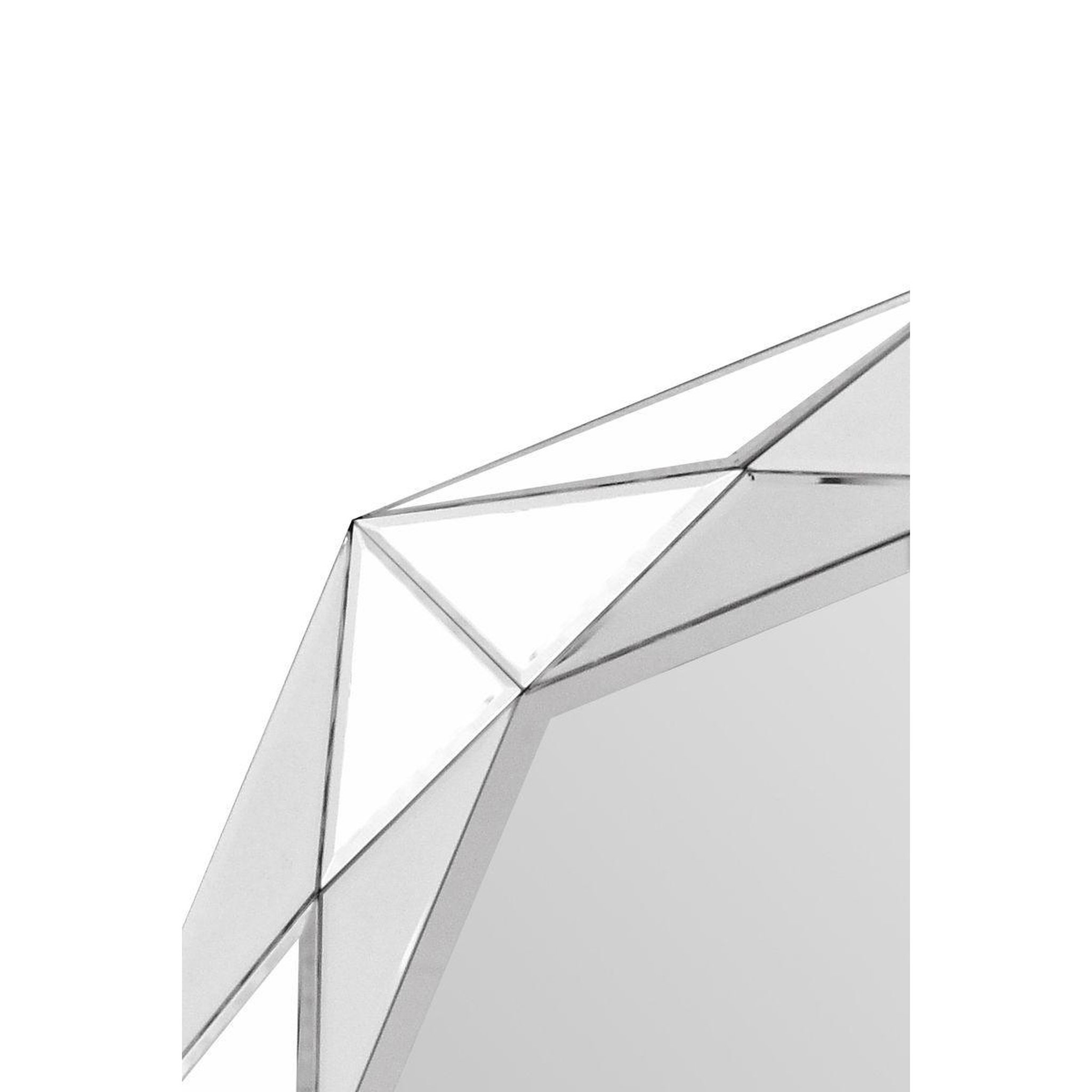 Voir la diapositive 3 : Paris Prix Miroir Mural Design  Herakles  80cm Argent