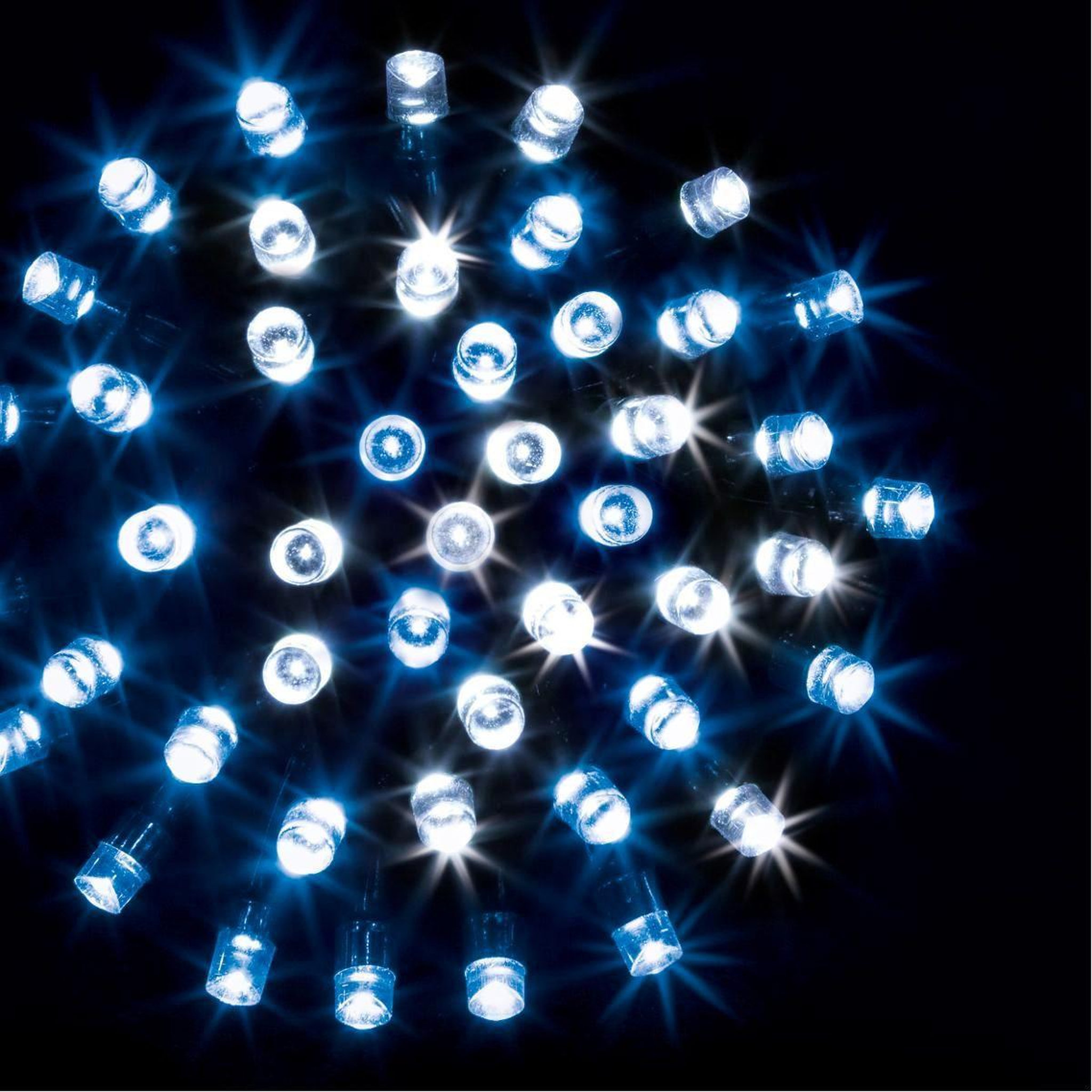 FEERIC LIGHT & CHRISTMAS Guirlande de noël lumineuse  timer  30m blanc froid & bleu