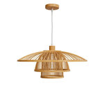 Rendez vous déco Suspension en bambou naturel et métal D50 cm-Mirabel
