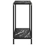 Voir la diapositive 3 : VIDAXL Table console Noir 60x35x75 cm Verre trempe