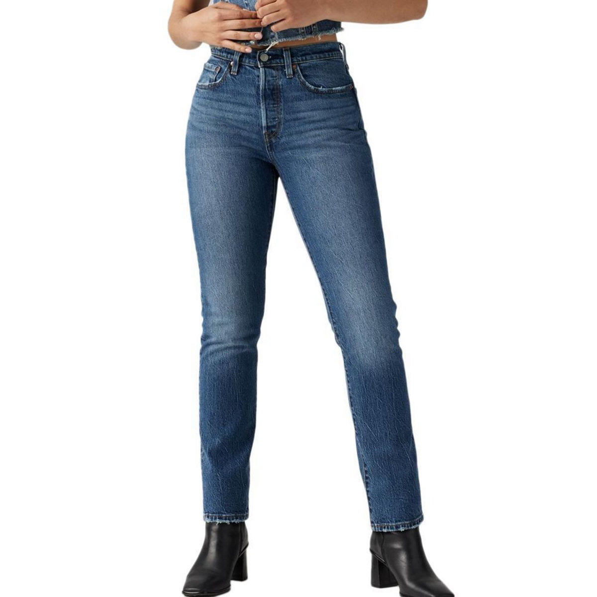 Levi's Jean 501  Femme Levi's Med Indigo   W24
