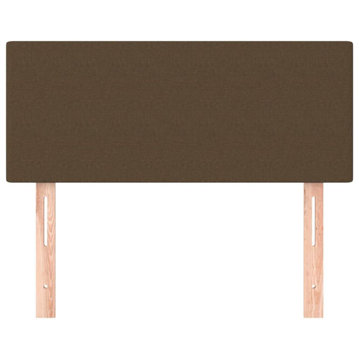 VIDAXL Tete de lit Marron Fonce 100x5x78/88 cm Tissu