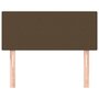 Voir la diapositive 3 : VIDAXL Tete de lit Marron Fonce 100x5x78/88 cm Tissu