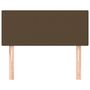 Voir la diapositive 3 : VIDAXL Tete de lit Marron Fonce 100x5x78/88 cm Tissu