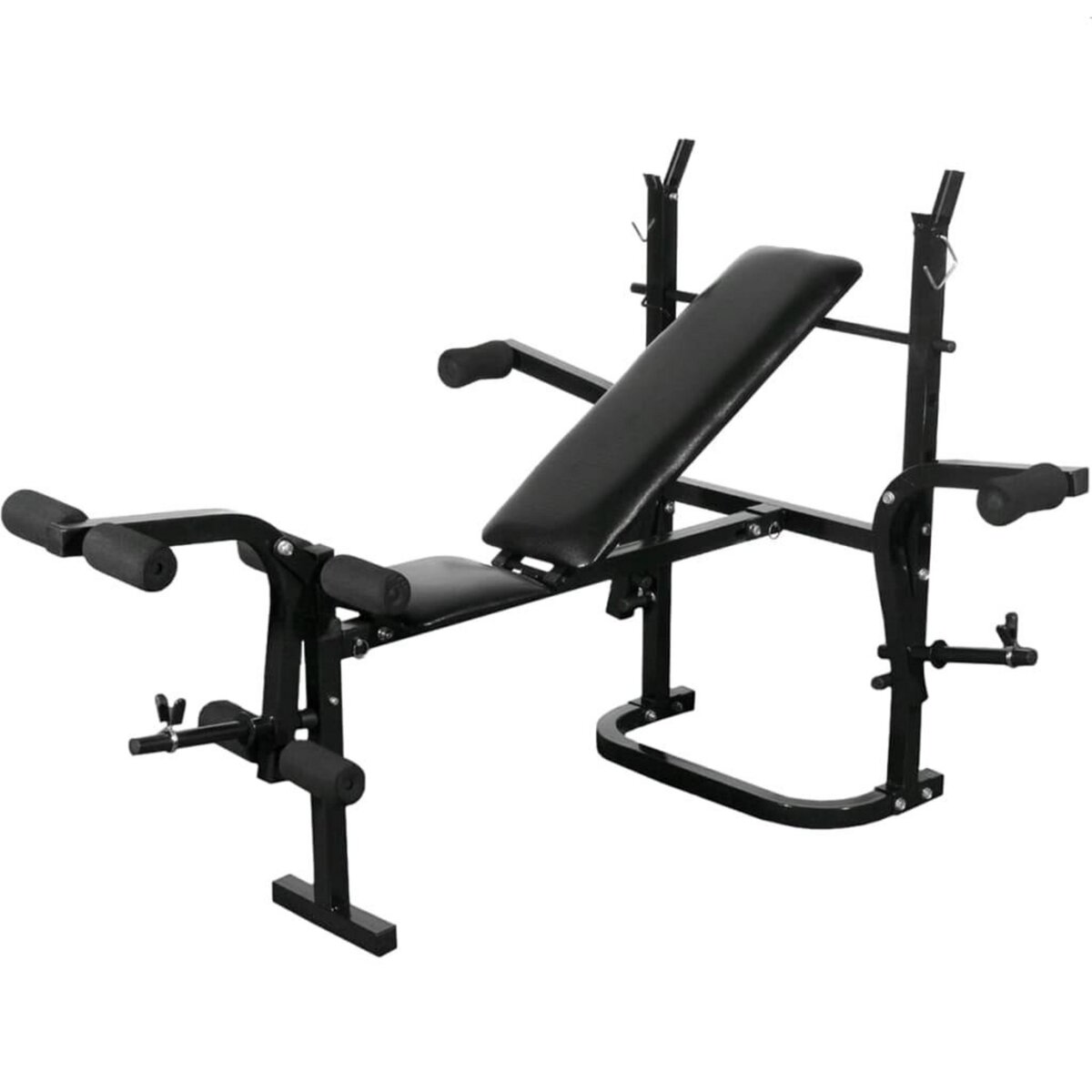 VIDAXL Banc de musculation noir