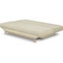 Voir la diapositive 4 : MARKET24 Banquette convertible 3 places - Coffre de rangement - Tissu velours côtelé beige - L 190 x H 92 x P 84 cm - TEIJO