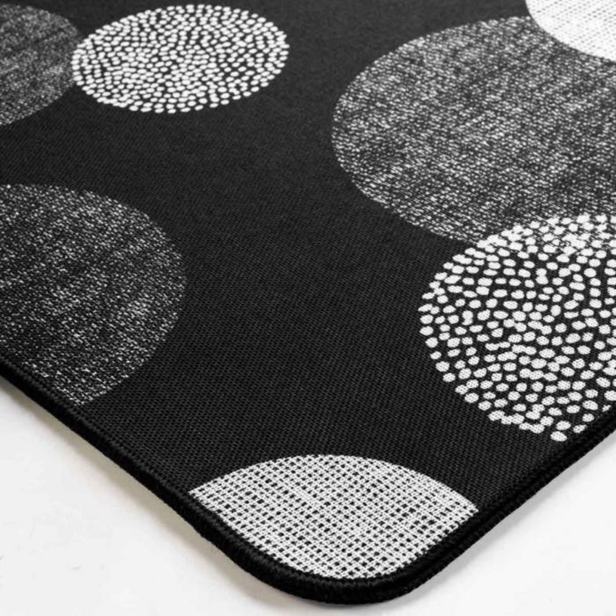 Paris Prix Tapis Déco Imprimé  Oxana  45x75cm Noir