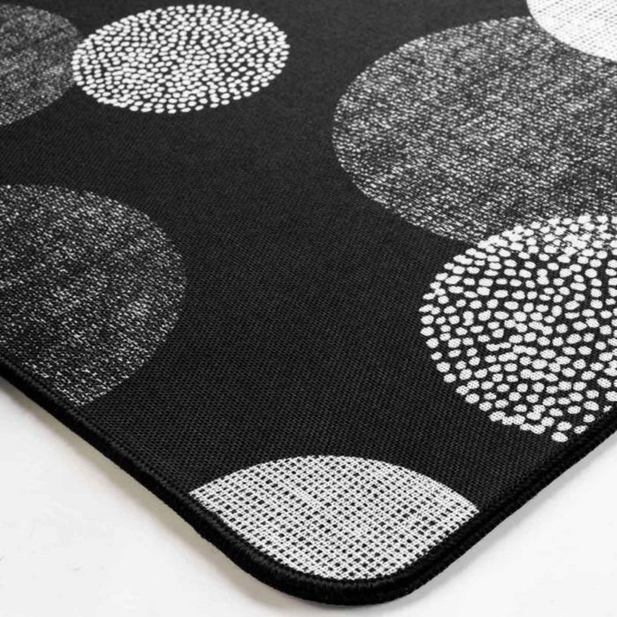Paris Prix Tapis Déco Imprimé  Oxana  45x75cm Noir