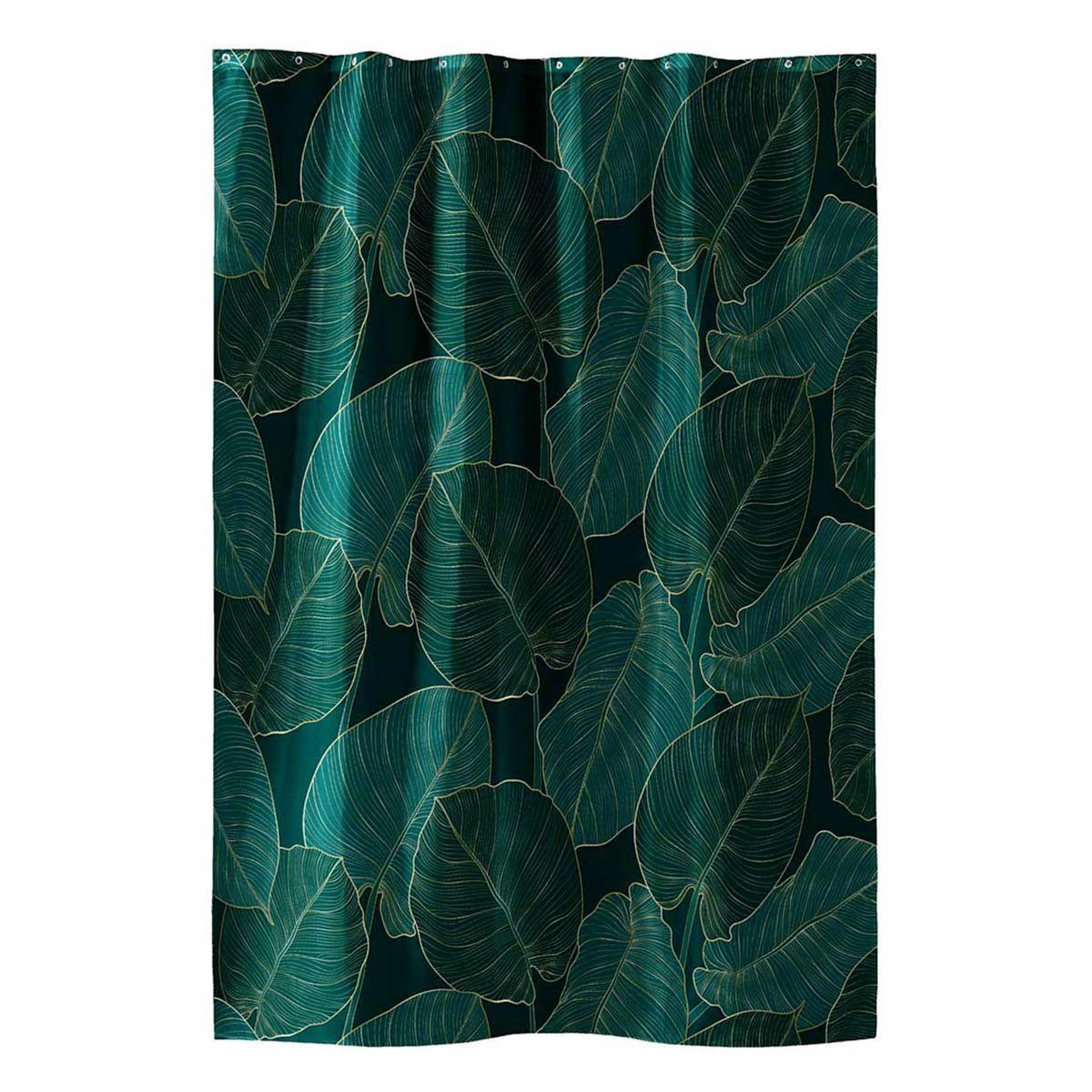 Douceur d'Intérieur Rideau de douche  jade  180x200cm vert