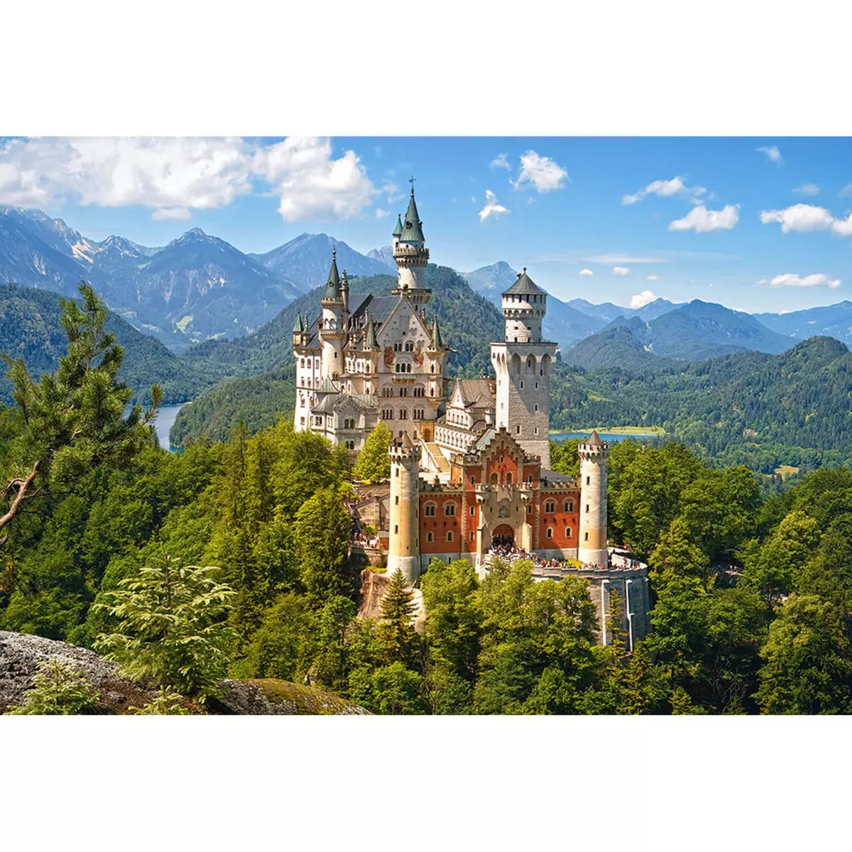 Castorland Puzzle 500 pièces : Vue sur le château de Neuschwanstein, Allemagne
